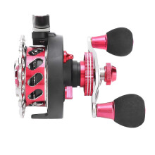 B65 Portable Fishing Reel 10+1BB 2.6:1 65mm Wire Cup Black/Red