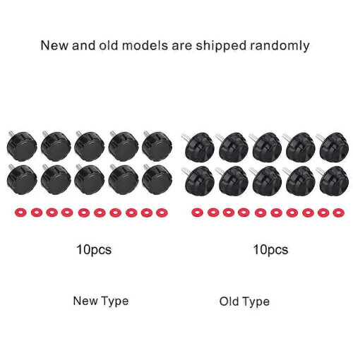 10 Pcs Practical Durable Screw Caps Covers with Gaskets for Fishing Spinning Reel Handle 1
