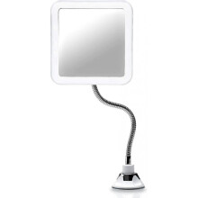 Joustava suurentava peili LED-valolla, 5x suurennus, tehokas imukuppi - valaistu meikkipeili LED-valolla