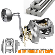 Metal Body Drop Casting Reel Large Deep Seas Fishing Reel Right Hand