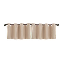 Short Beige Polyester Curtains 29.1x14.2in 1 Pair