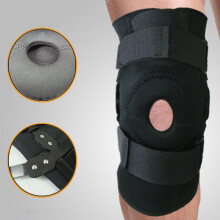 Black Sports Knee Brace Breathable