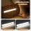 20cm Rechargeable Motion Sensor Light Bar Cabinet Wardrobe Lamp With Remote Control Silver 3