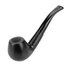Pipa clásica de diseño original, superficie lisa para un mantenimiento sencillo, pipa de brezo negra clásica con mano de obra exquisita, resina