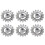 Metalen BBQ-draaispitset – 6 stuks 1