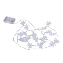 10 méteres, 80 LED-es hópehely fényfüzér