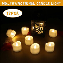 Lampa LED w kształcie świecy typu tealight z funkcją timera