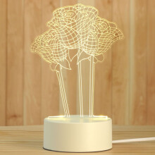 LED Animal Night Light – Metal Cut Design, 9.2 x 16 cm