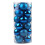 24pcs Blue Christmas Baubles 6cm Plastic Tree Ornaments 1