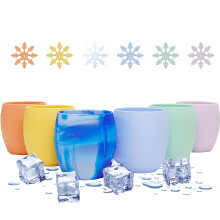 AURORA TRADE pahar de gheață din silicon, rezistent la scurgeri, de calitate alimentară, 12 oz