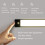 Intelligent automatic human body sensor wireless LED light 40cm (silver + neutral light) 5