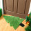 Green Polyester Shaped Floor Mat 40 x 60 cm 1