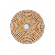 Natuurlijke rotan onderzetter 8x8 cm