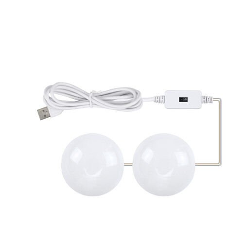 LED Makeup Mirror Light Beauty Fill Light Hand Sweep Sensor Mirror Front Light, Power source: 2 Bulbs(Natural White) 1
