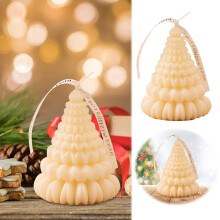 Festive Holiday Candle in Jar with Warm Scent