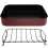 Braadpan van koolstofstaal met rooster 41,5 x 32 cm 1