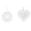Rotating Wind Chime Aluminum Sheet White 8 inch 1