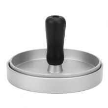 Handmatige hamburgerpersvorm – Aluminium & ABS, 1 stuk
