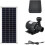 Ηλιακή αντλία νερού 50w 800l/h DC12v συμβατή με σιντριβάνι κήπου - Χαμηλού θορύ 1