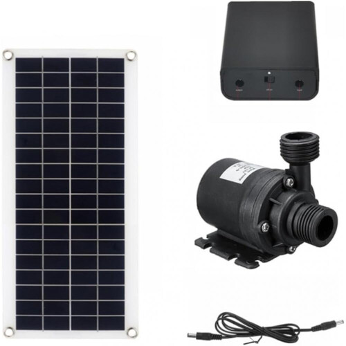 Ηλιακή αντλία νερού 50w 800l/h DC12v συμβατή με σιντριβάνι κήπου - Χαμηλού θορύ