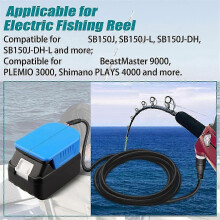 Fishing Reel Battery Adapter for 18V Battery Work for BM2300 BM2900/for 14.4V Electric Fishing Reel