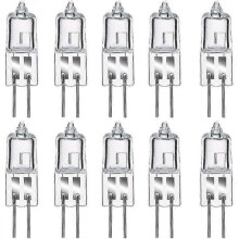 Halogénlámpák G4 35W 12V, meleg fehér 2800K, szabályozható fényerejű átlátszó kapszula 10 darab - QH