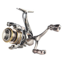 (CD2500S) Spinnings Fishing Reel with Metal Collapsible Handle 5.2:1 Gear Ratio 13Lbs Drag Fishing Reel Metal Spool for Fishing