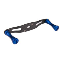 (Blue) Carbon Fibers Fishing Reel Handle with Quality Grip for Better Control Fishing Reel Handle Knob Grip Fishing Reel Part  Claret