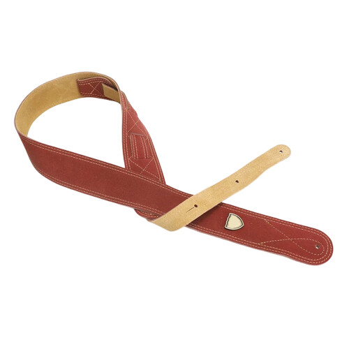 Universal Guitar Strap with Smooth Leather Surfaces Easy to-red