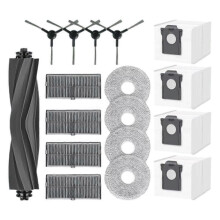 17 db tartozék Dreame L40 Ultra AE/D20 Ultra / RLD31SE/ MOVA E40 Ultra porszívóhoz, fő oldalkefe, szűrő, porzsák