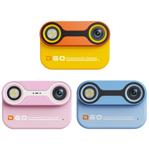 D60 αδιάβροχη 3 μέτρων 2K HD 10X 2,4 ιντσών εξωτερική μίνι κάμερα για παιδιά (ροζ)_ροζ 1