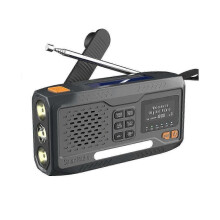 2025 Solar Hand Crank Noodradio 4 lábas Aangedreven voor DAB/FM/Bluetooth-kompatibilis rádió Leeslamp 3