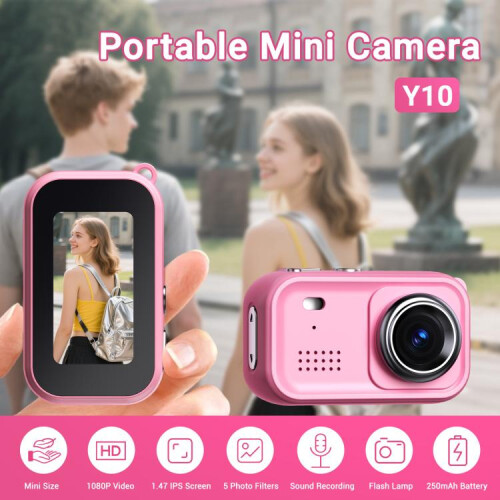 Y10 1.47-inch IPS screen mini digital camera for kids (blue)_blue 2