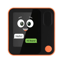 KI-Sprachroboter mit 3,5-Zoll-HD-Bildschirm, KI-Chatbot, GPT, Mehrsprachige Emotionserkennung Schwarz und Orange