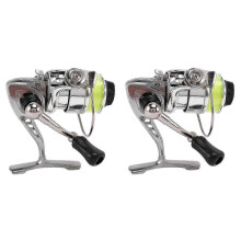 2X Mini 100 Pocket Fishing Reel Fishing Tackle Small Reel 4.3:1 Metal Wheel Pesca Small Reel