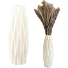 Vasos de flores inquebráveis, design minimalista, vaso de plástico flexível e resistente a estilhaços para centros de mesa de sala de estar.