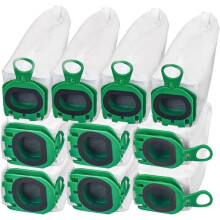 Compatible avec le kit d'accessoires pour aspirateur Vorwerk VB100/FP100, 10 sacs à poussière non tissés.