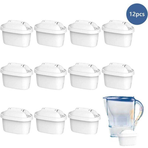 Vandfilterpatron, 12 stk. Erstatning til Brita Maxtra Plus, Marella filterkande refill