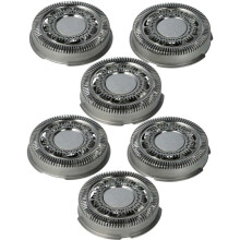 vhbw 6x Replacement Shaver Heads Compatible with Philips S7510, S7520, S7530, S7550, S7000, S73