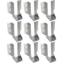Kotarbau – Pack of 10 Type A 50 mm Beam Connectors – Galvanized Steel Sheet Connectors – Max