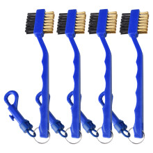 Golfs Club Cleaner Golfs Brush Oversized Head Double Side-Blue