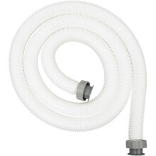 Tubo flessibile di 38 mm di diametro, lungo 3,0 m + connettori filettati, bianco