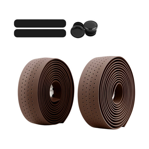 2Pcs Handlebar Tape Handlebar Wrap Bicycles Handlebar-brown
