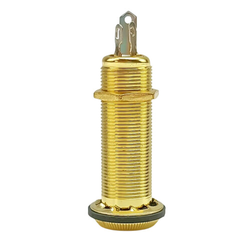 Easy Installation 6.35mm Tube Style Jacks Socket-Golden 2