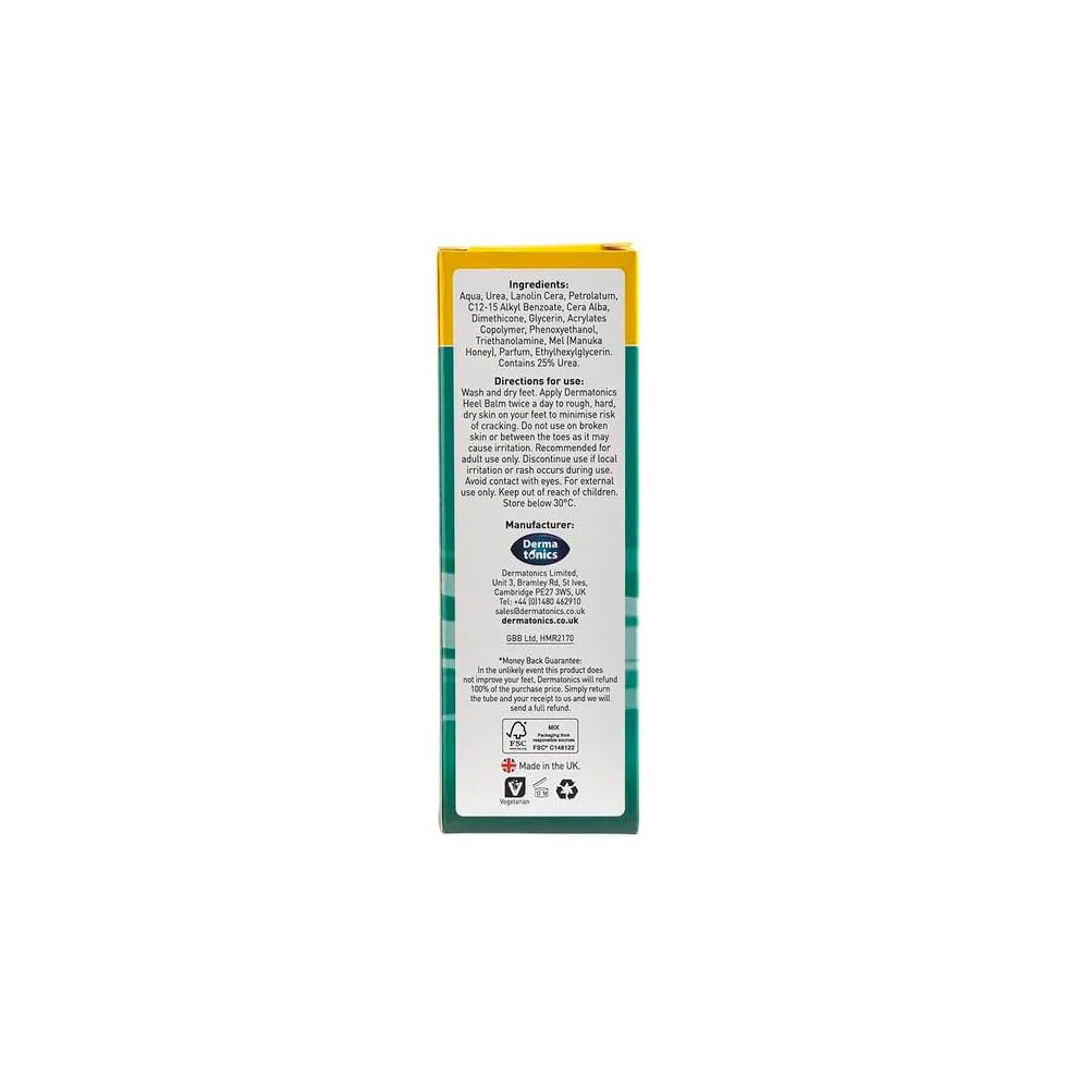 Brand:-Dermatonics Cream Dermatonics Fast-Acting Manuka Honey Heel Balm | Nourishing Formula For Very Dry And Cracked Heels | Visible Results In Just 1 Day