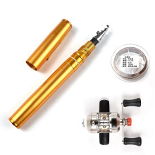Portable Pocket Telescopic 1.75m Mini Pen Shape Fishing Rod and Fishing Reel Combos