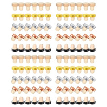 120PCS Wine Bottle Cork Stopper T Shaped Wine Stopper Tasting Cork Replacement Reusable Cork Glass Beer Bottle Sealing