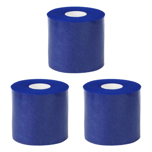 3Pcs Ankle Support Strap Breathable Elastic-royal blue 6cmx20m