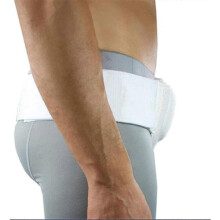 (Black) Hernia belts, suitable for men, inguinal hernia support left or right to prevent inguinal hernias from protruding.