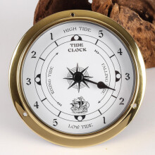 Orologio delle maree, 85 mm, in rame, per previsioni meteo, pezzo unico